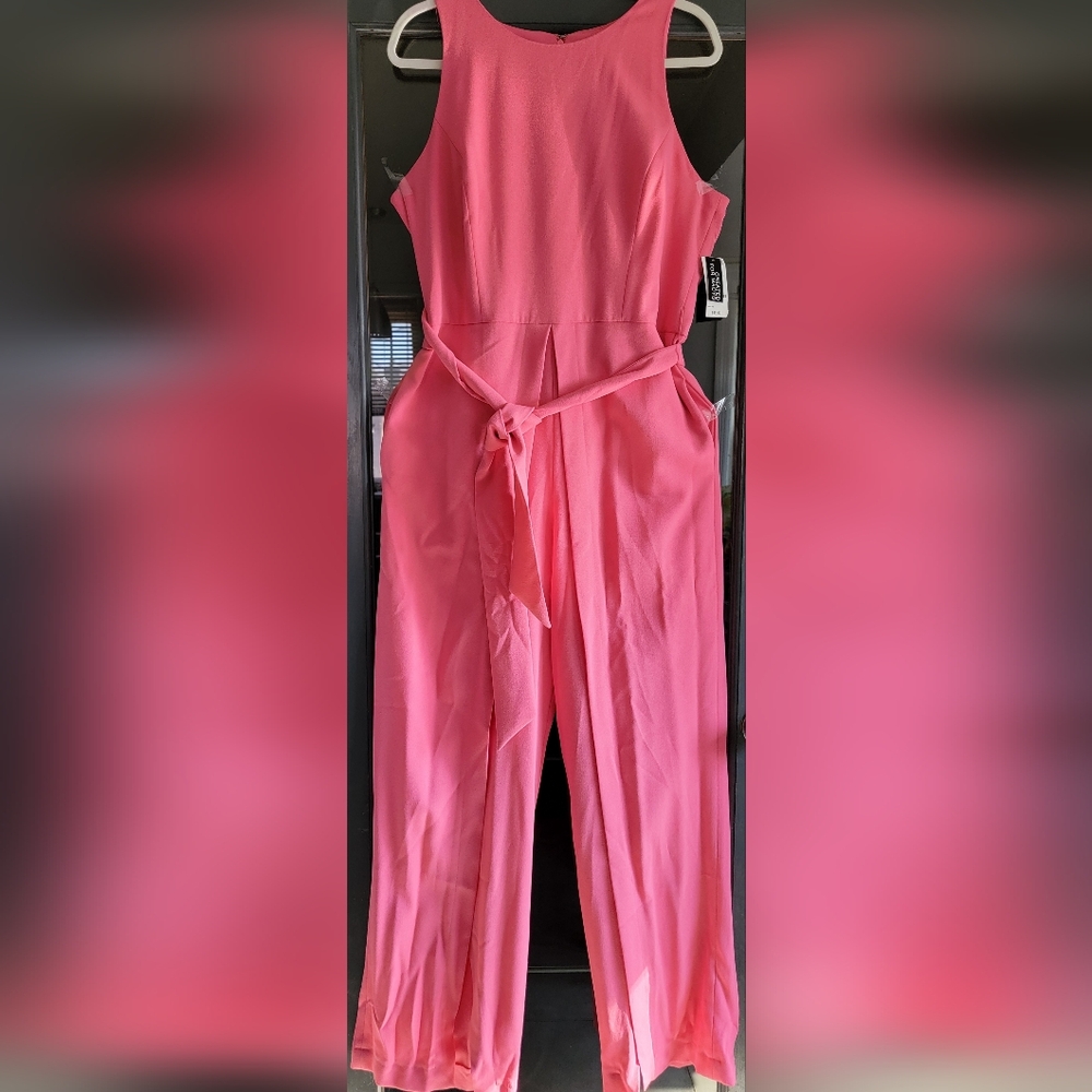 INC International Concepts Pink Wide Leg Jumpsuit
